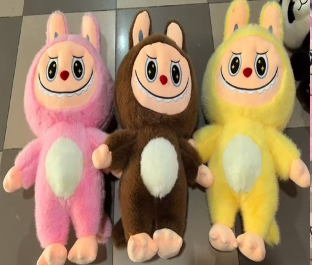 М'яка іграшка Лабубу 30см хутро мікс кол LB15504 Китай