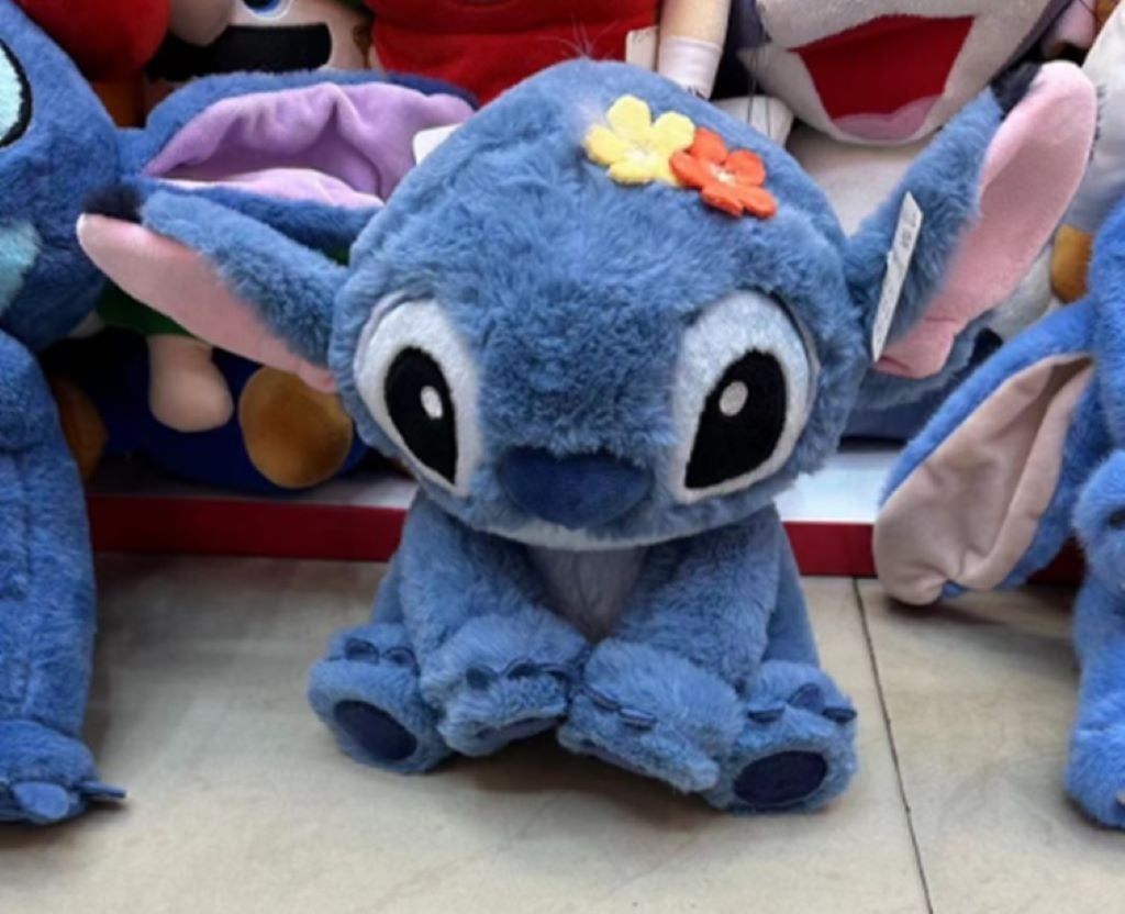 М'яка іграшка Стіч 25см сидячий хутро синій ST15503 Китай