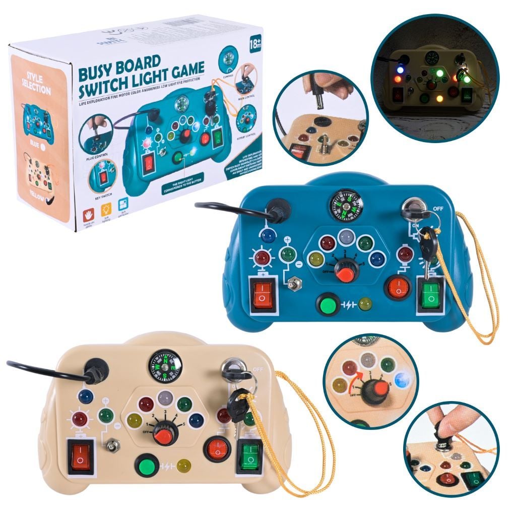 Логічна гра Бізіборд на батарейках у коробці 16*6*10см ME-156 Китай