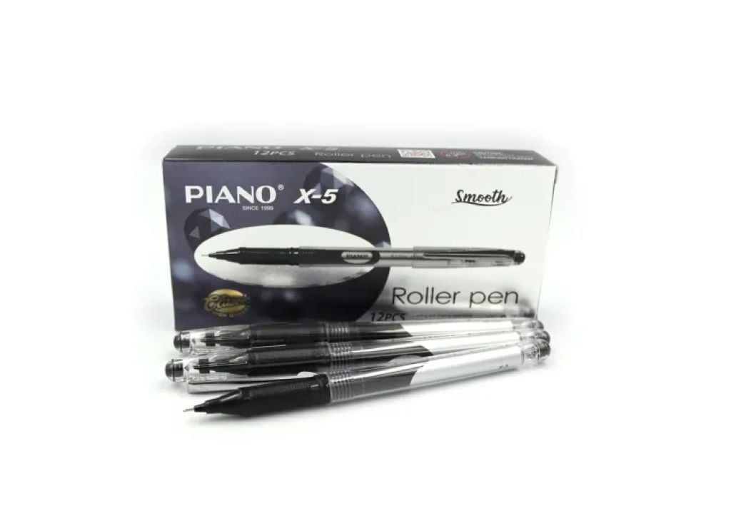Ручка роллер 0,5мм чорна X-5 Piano