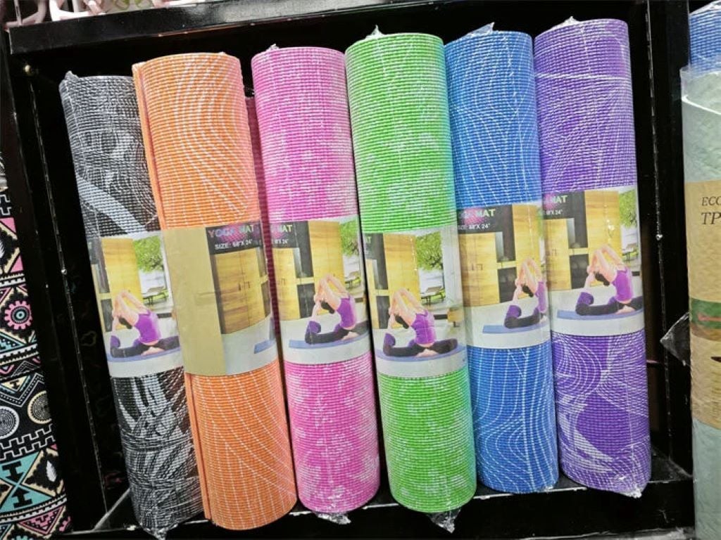 Йогамат для йоги гімнастики та пілатесу 173*61*0,5см EVA C40246 країна іграшок