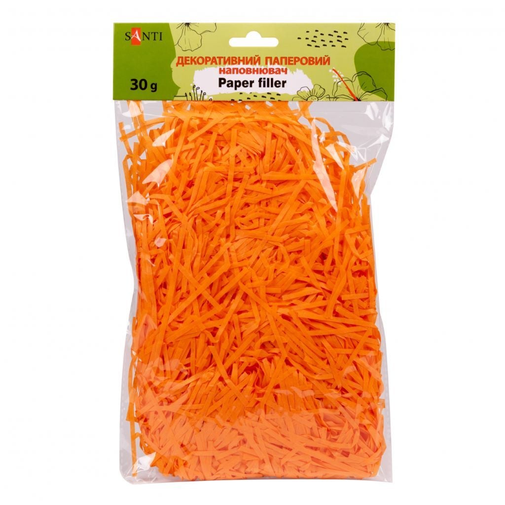 Наповнювач паперова стружка помаранчевий 30г 742896 Santi