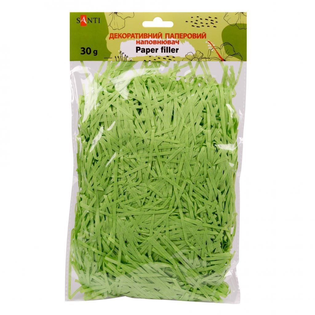Наповнювач паперова стружка зелений 30г 742895 Santi
