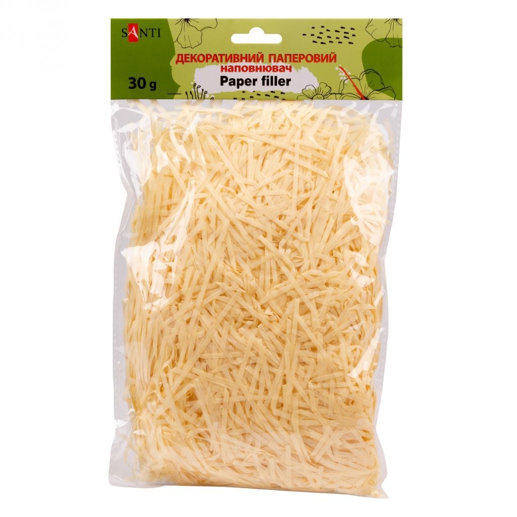 Наповнювач паперова стружка бежевий 30г 742894 Santi
