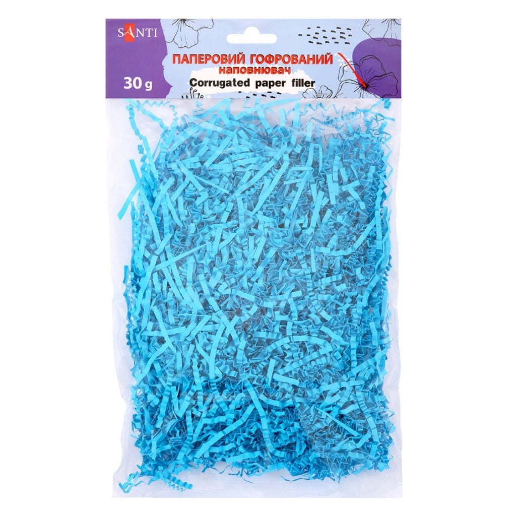 Наповнювач паперова стружка синій 30г 743144 Santi