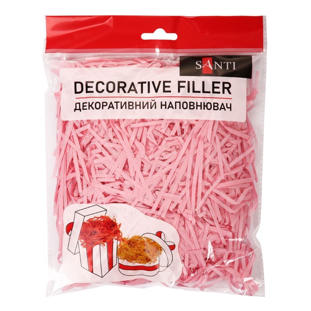 Наповнювач паперова стружка рожева 30г 742897 Santi