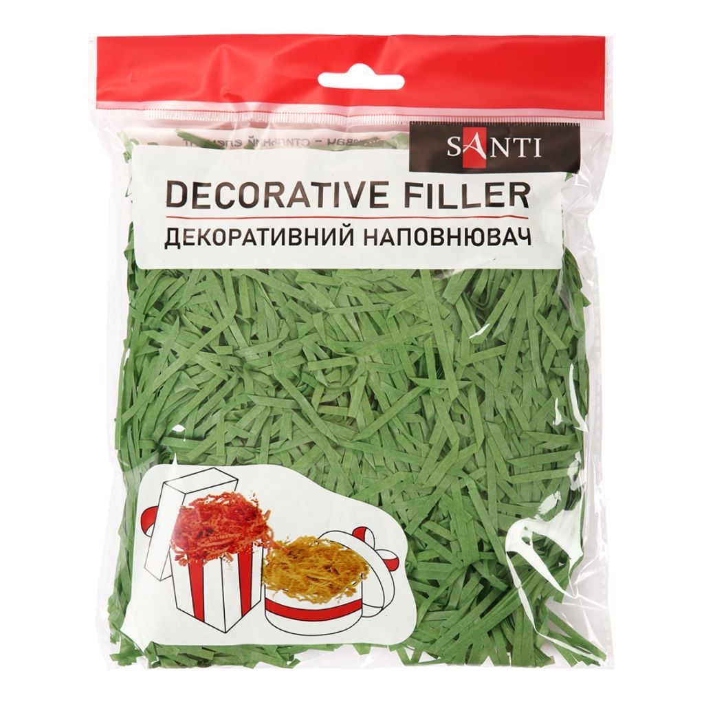 Наповнювач паперова стружка темно-зелена 30г 742900 Santi
