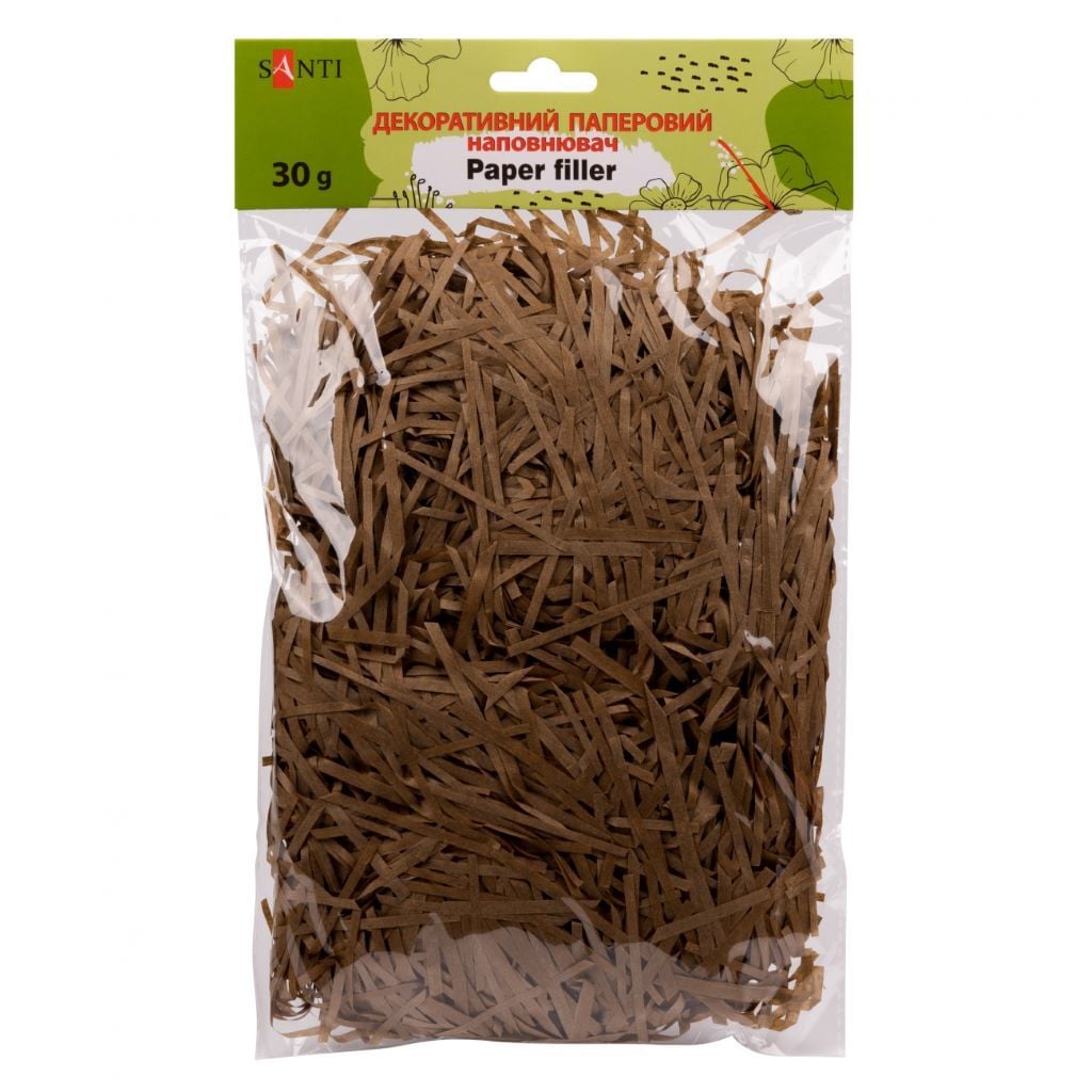 Наповнювач паперова стружка коричневий 30г 742902 Santi