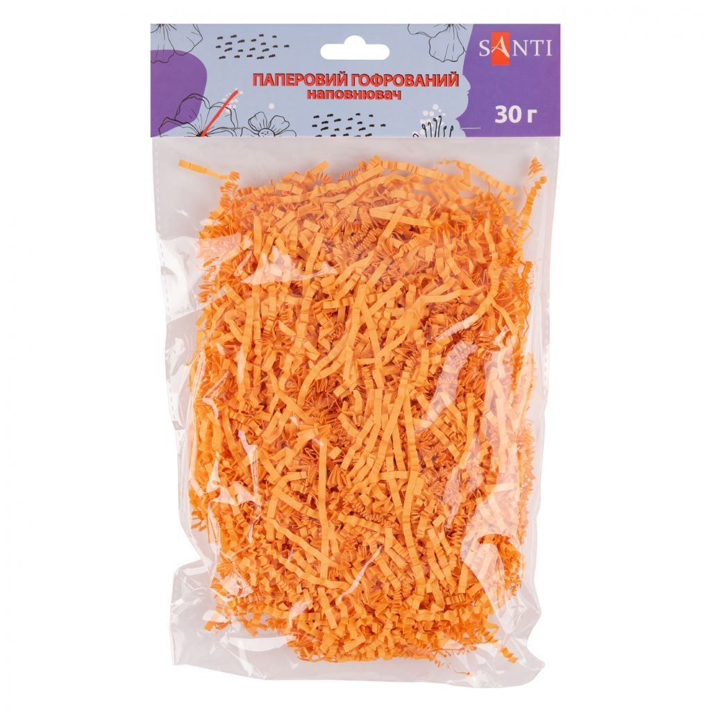 Наповнювач паперова стружка помаранчевий 30г 742963 Santi