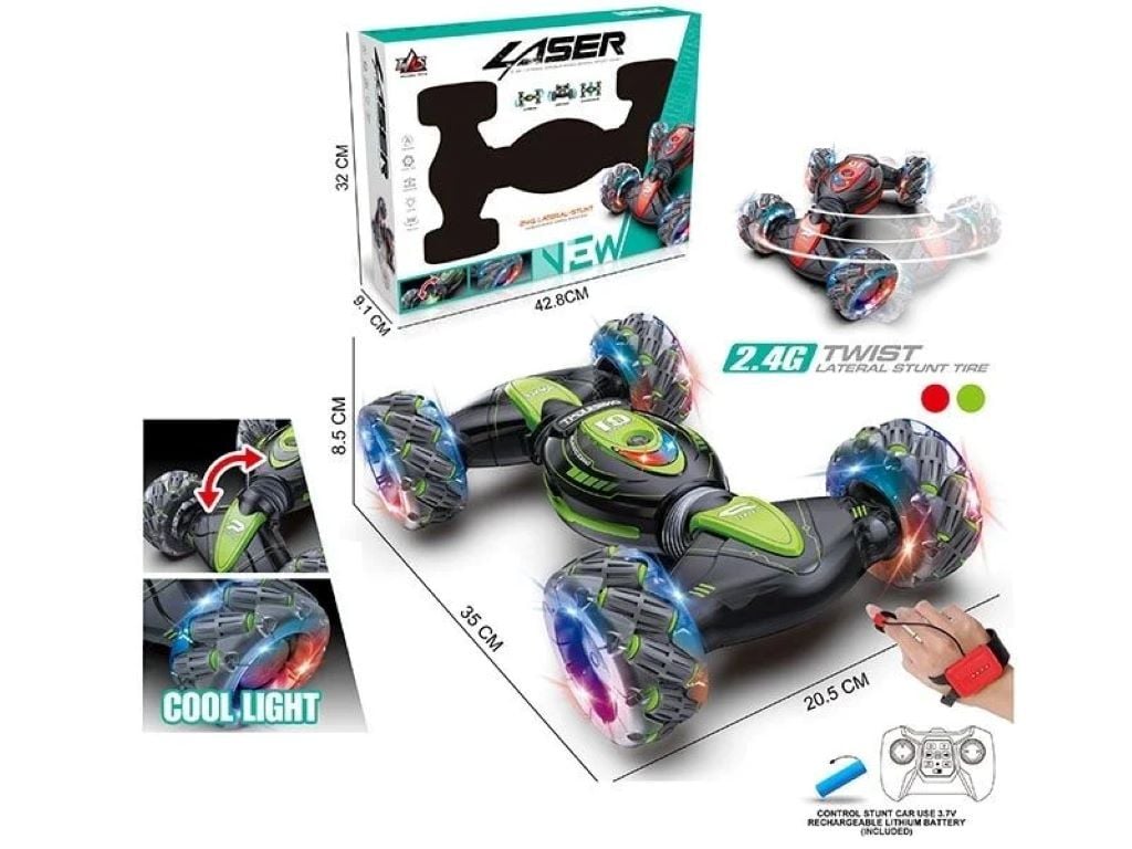 Машина на р/к акум 3,7V пульт 2,4  GHZ світло браслет у коробці RQ3044 Китай