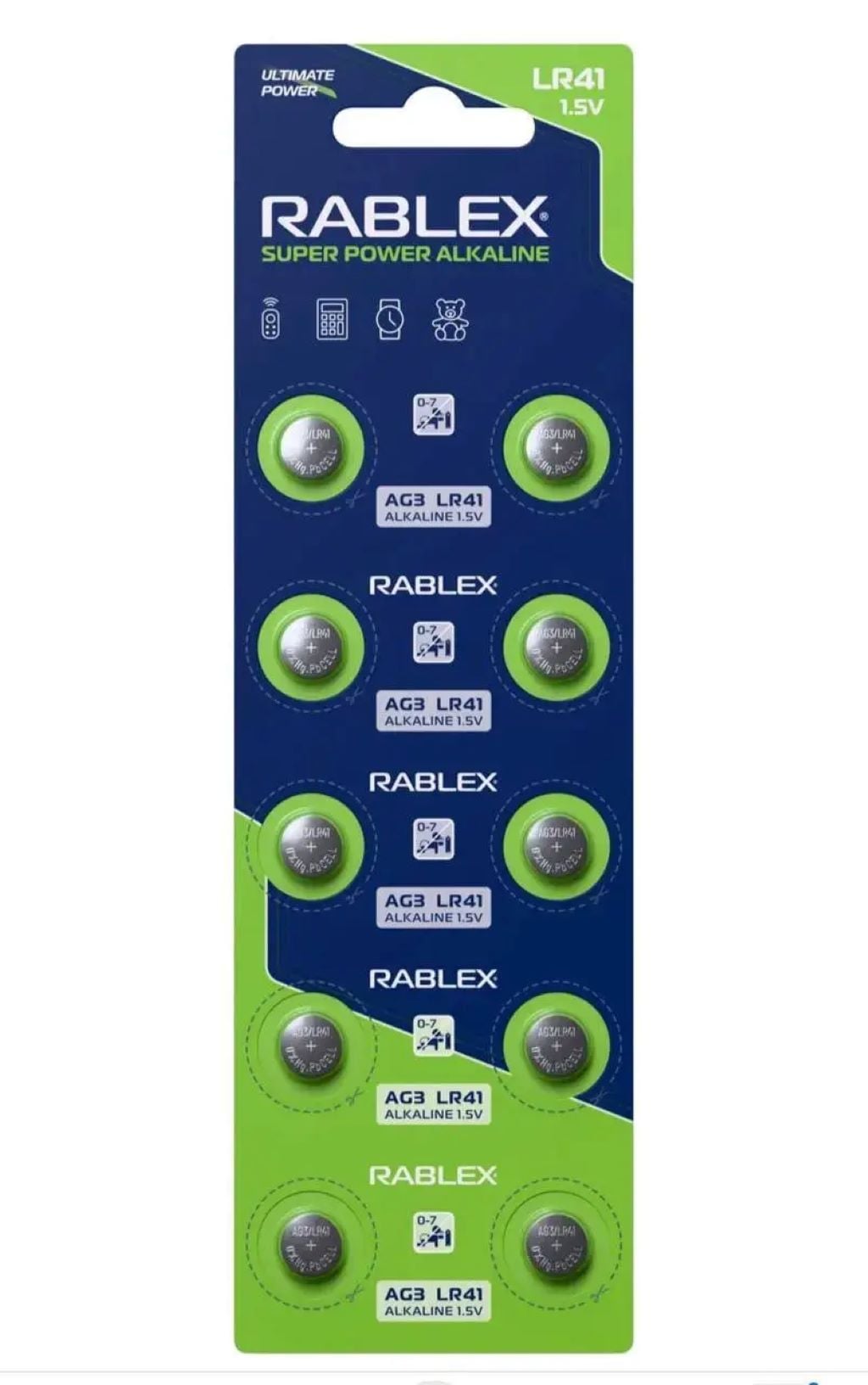 Батарейка таблетка 1шт AG3 AG3 Rablex