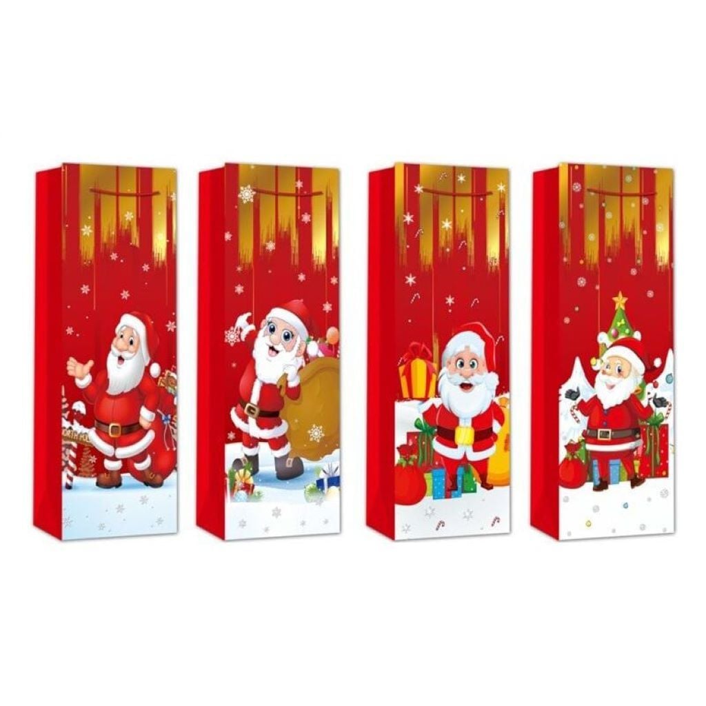 Пакет подар 35*12*10см новорічний мікс видів C69634 Україна