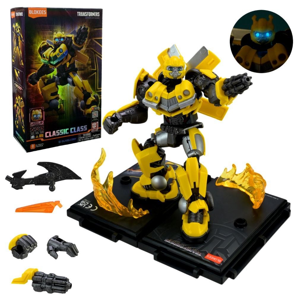 Трансформер Classic Class Bumblebee світло на батарейках у коробці 25*15*9см 71142 Blocks