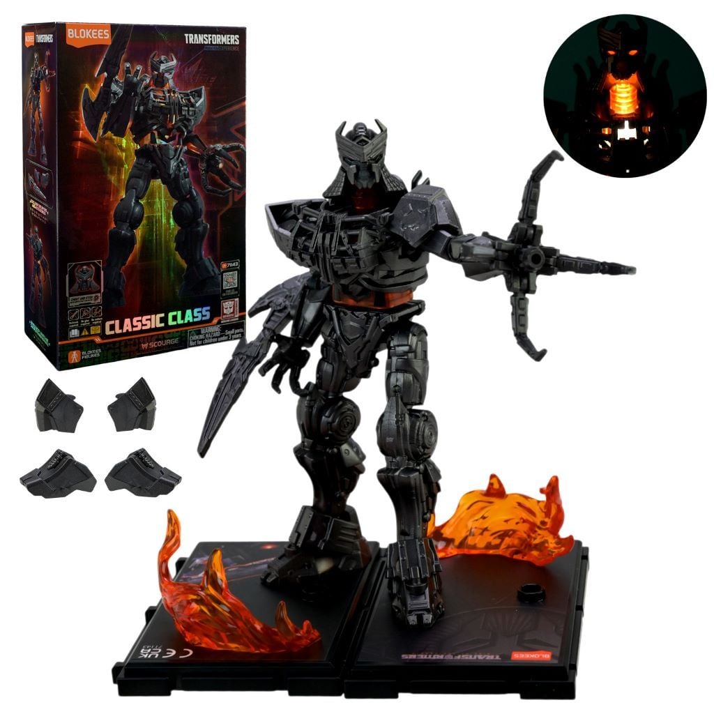 Трансформер Classic Class Scourge світло на батарейках у коробці 25*15*9см 71143 Blocks