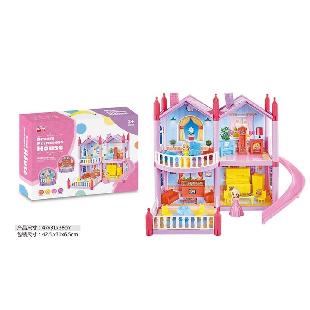 Замок принцеси, аксесуари, фігурка, мебліі в коробці  51*8*27,5см 983 Китай