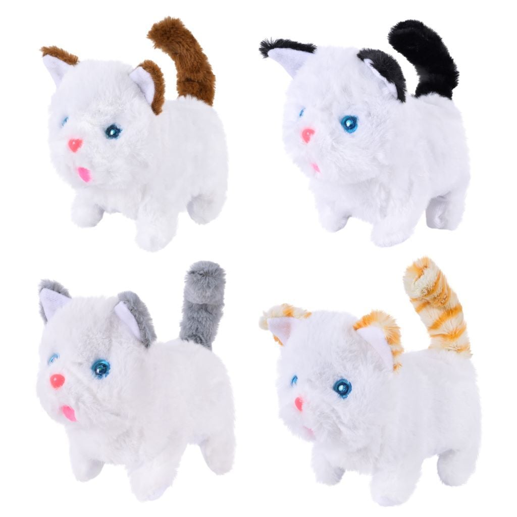 М'яка іграшка інтерактивна Кошеня на батарейках 4 види у пакеті C23909 Китай
