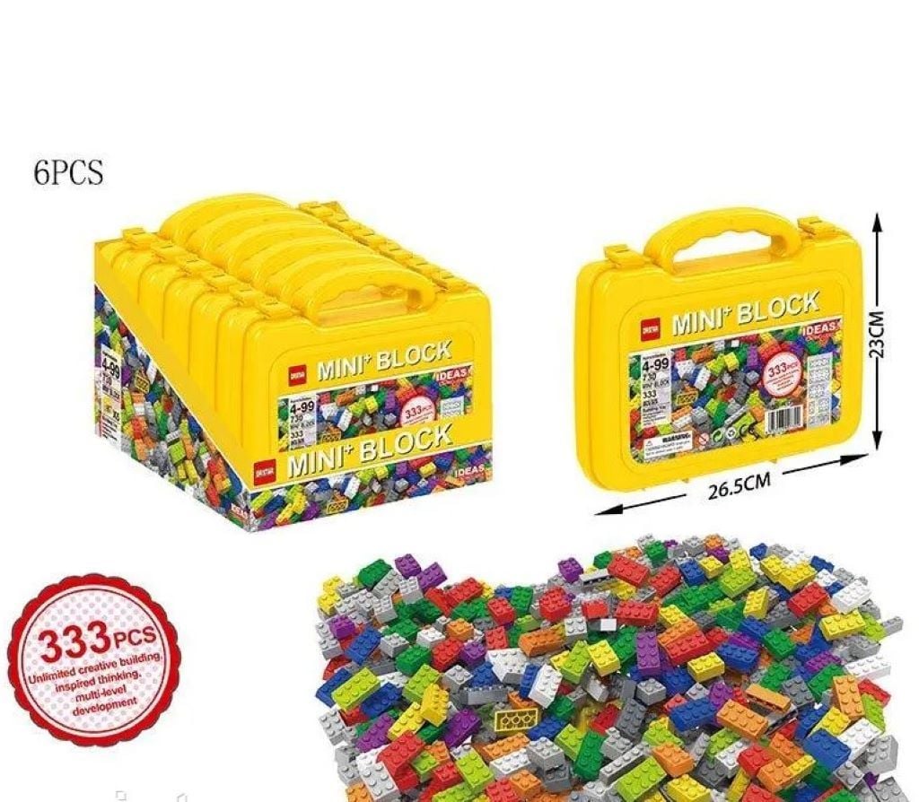 Конструктор типу лего 333дет Mini+ Block у дісплей боксі 26*33*19,5см 730 DR.STAR