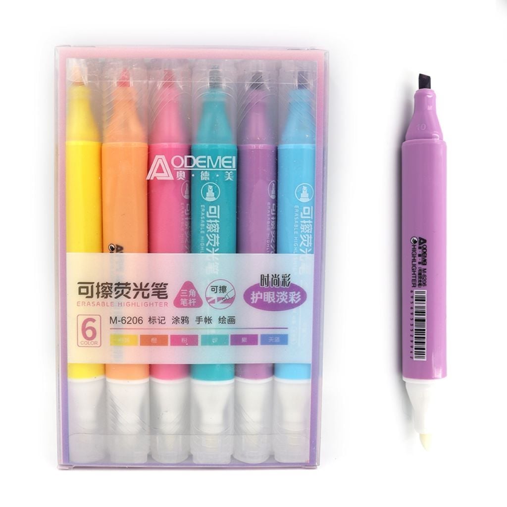 Маркер текстовий 6 шт пастель мікс кольорів M6206 Aodemei