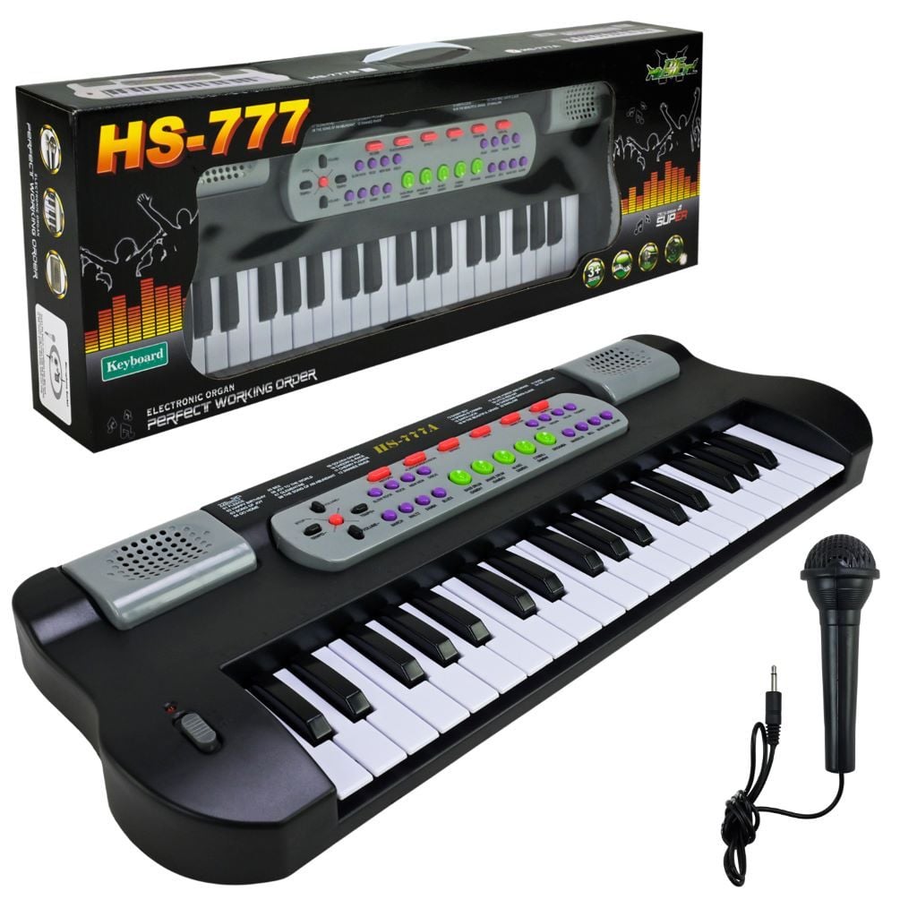 Іоніка-синтезатор 22 клавіш 8 тонів мікрофон від мережіі батар. у коробці 58*8,5*21,5см HS777A Китай