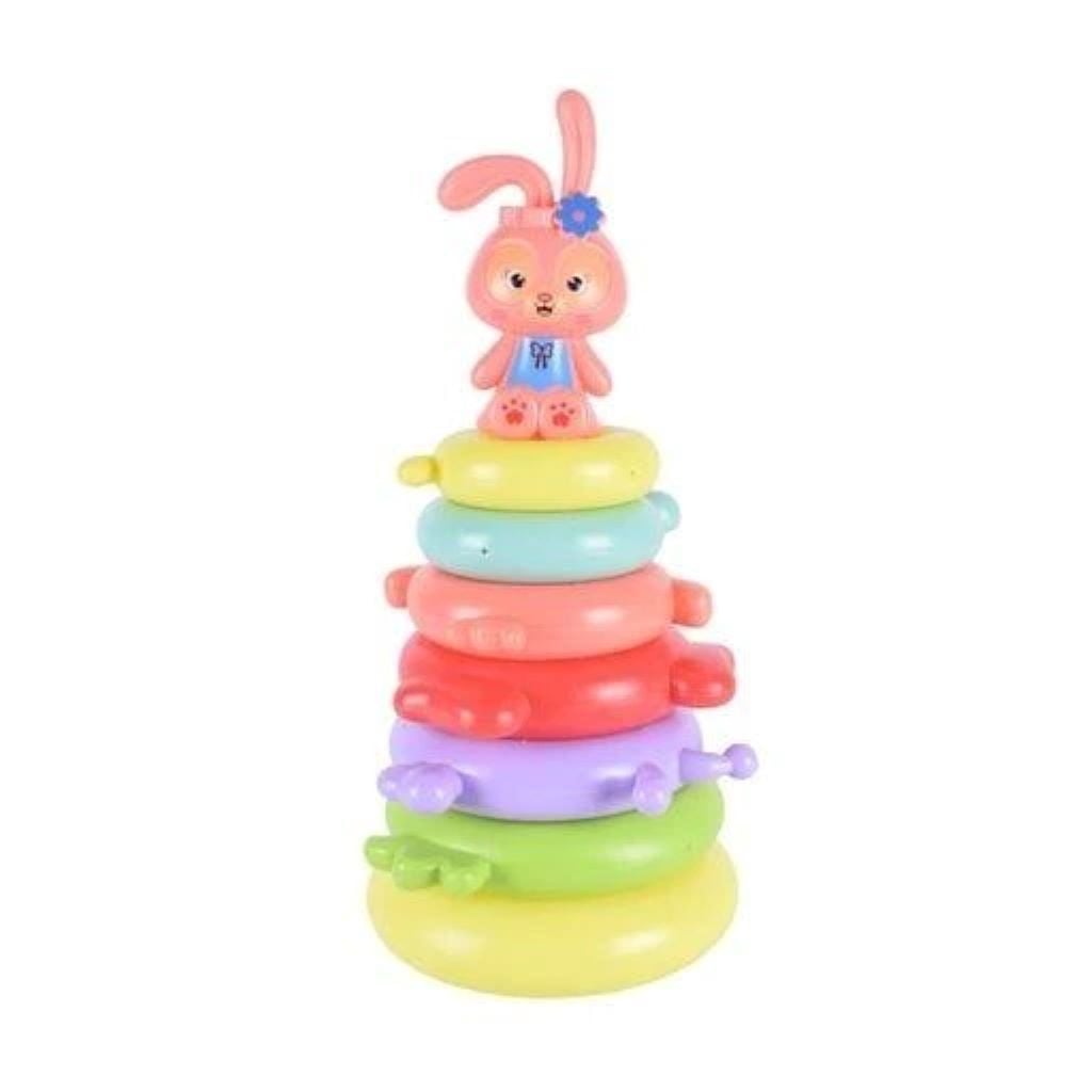 Пірамідка Зайчик 26см 7 кілець у сітці KD824-24 Kaiding Toys