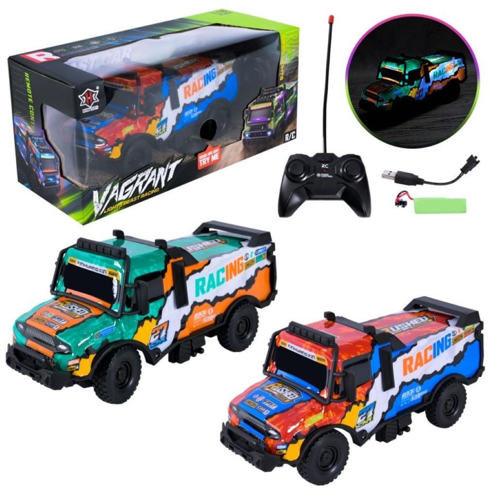 Машина на р/к акум  світло 2 кольори у коробці 31*14*12см 000-038 Китай