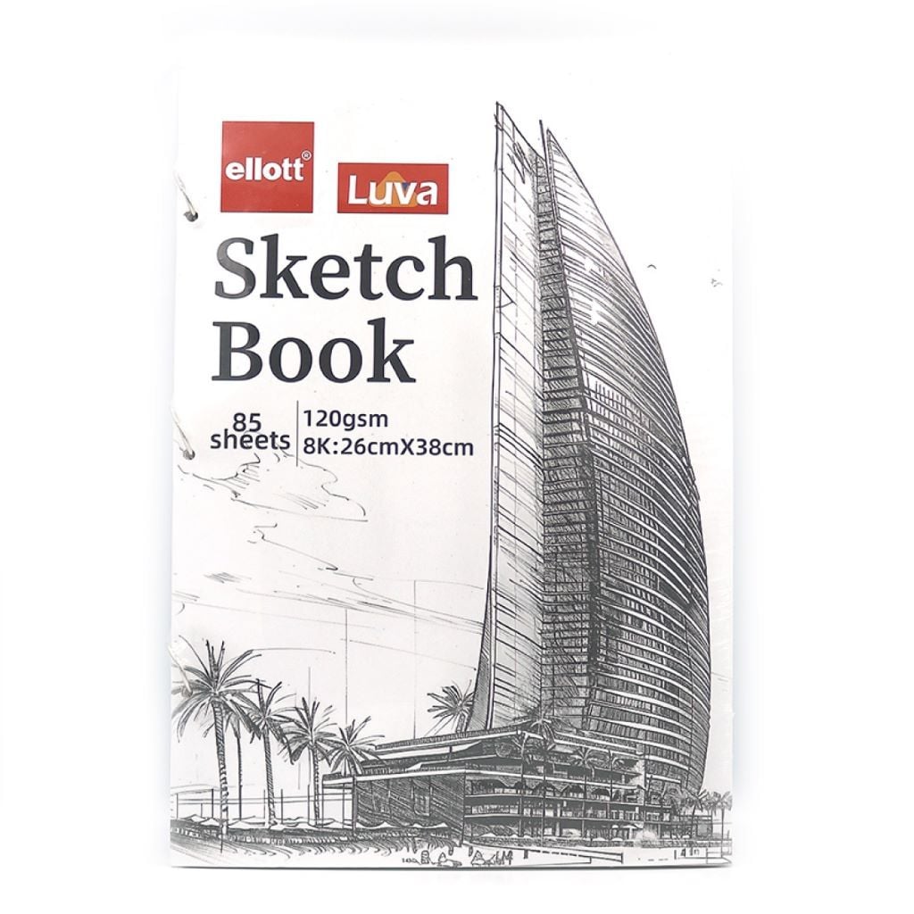 Альбом Скетчбук 8K 38*26cм 120г/м² 85арк на спіралі ETBZ-007-8K Ellot