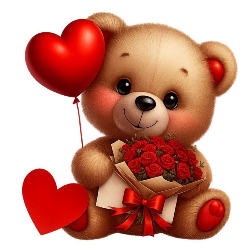 Алмазна мозаїка 20*20 см Ведмедик романтик на підрамнику у коробці S10412 Dreamtoys