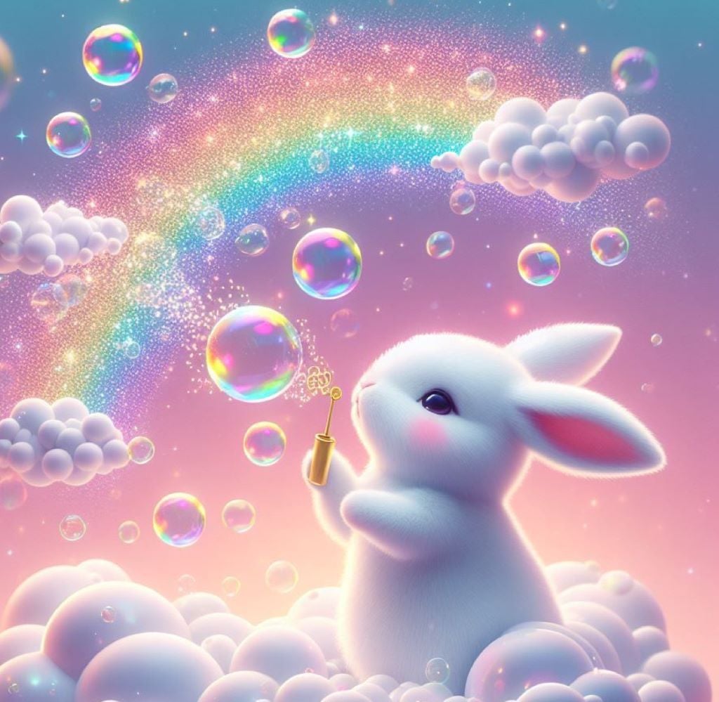 Алмазна мозаїка 20*20 см Веселковий подих на підрамнику у коробці S10405 Dreamtoys