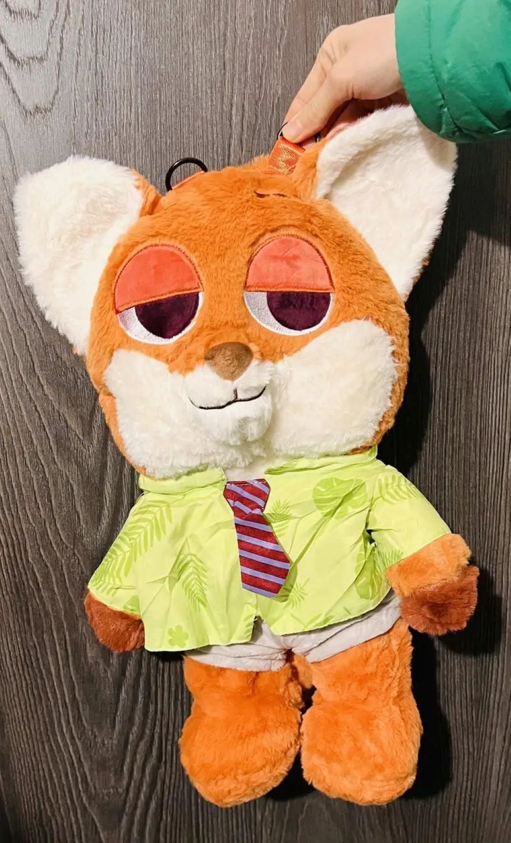 Рюкзак Нік Вайт Zootopia 40см на блискавці хутро ABC-1084 Китай