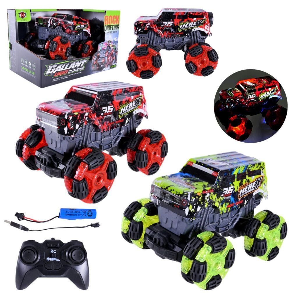 Машина на р/к акум світло USB зарядка 2 кольори у коробці 26*17*17см 000-033 Китай