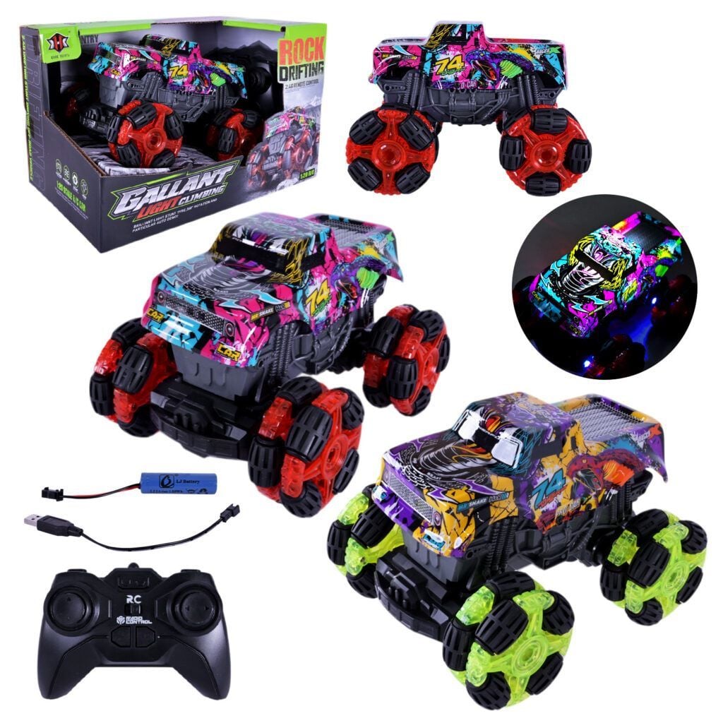 Машина на р/к акум світло USB зарядка 2 кольори у коробці 26*17*17см 000-034 Китай