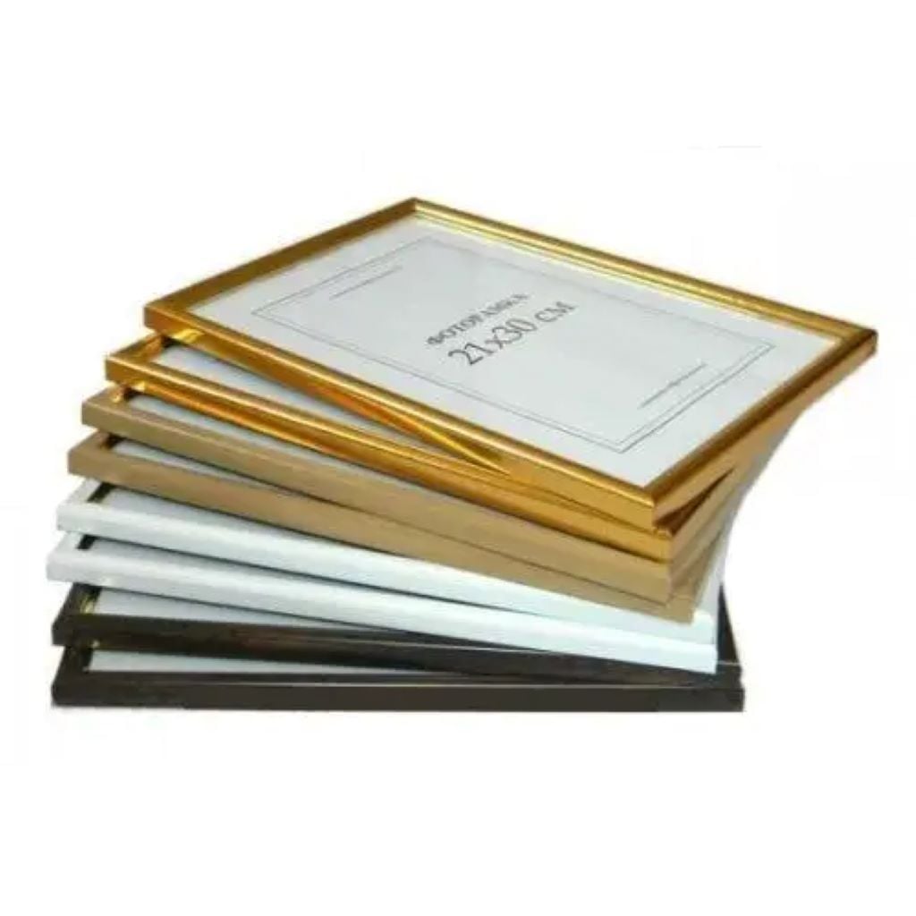 Фоторамка 21*30см А4 білий 9-4 Китай