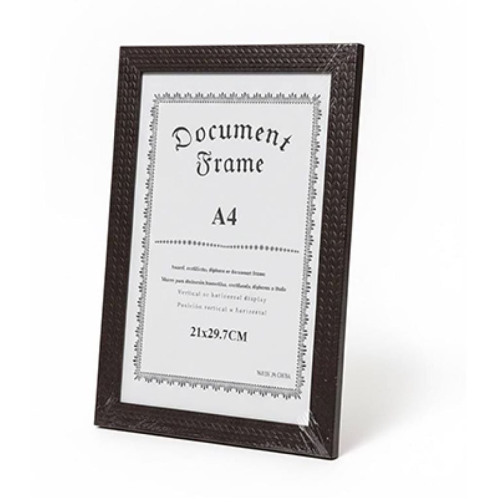 Фоторамка 21*30см А4 багет коричневий косичка 9-3 Китай