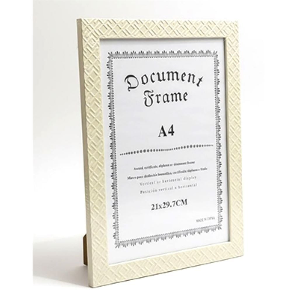 Фоторамка 21*30см А4 багет молочний ромб 9-5 Китай