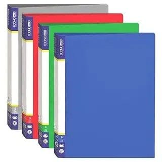 Папка А4 з пластику на 4 кільця чорна 30702-01 Econo mix