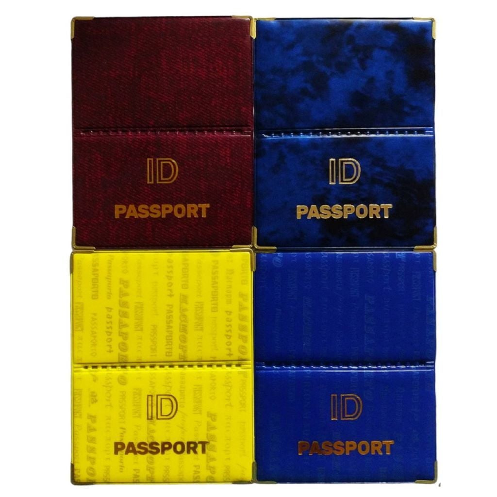 Обкладинка для паспорту ID Passport глянець верхній згин 132-Па Україна