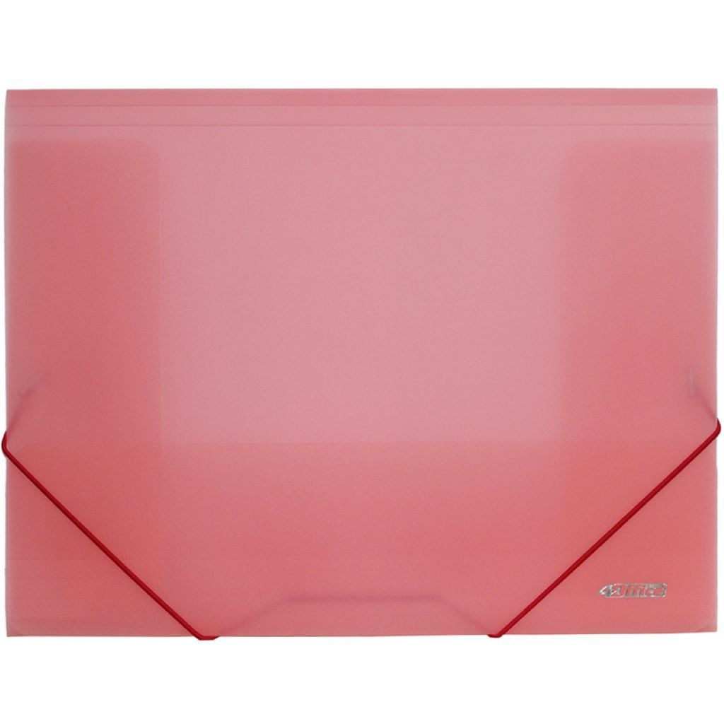 Папка А4 конверт на гумці 500 мкм рожева 4-259-01 Office