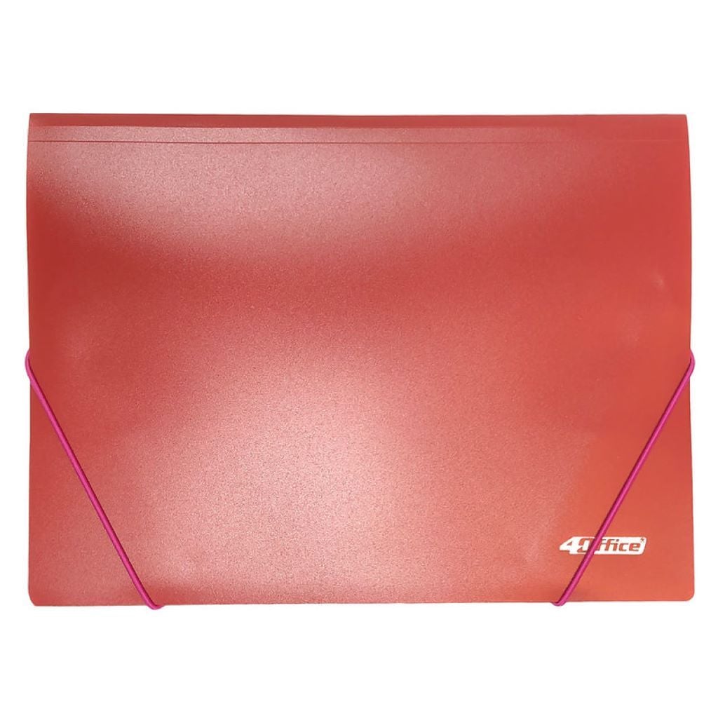 Папка А4 конверт на гумці червона 4-244-01 Office