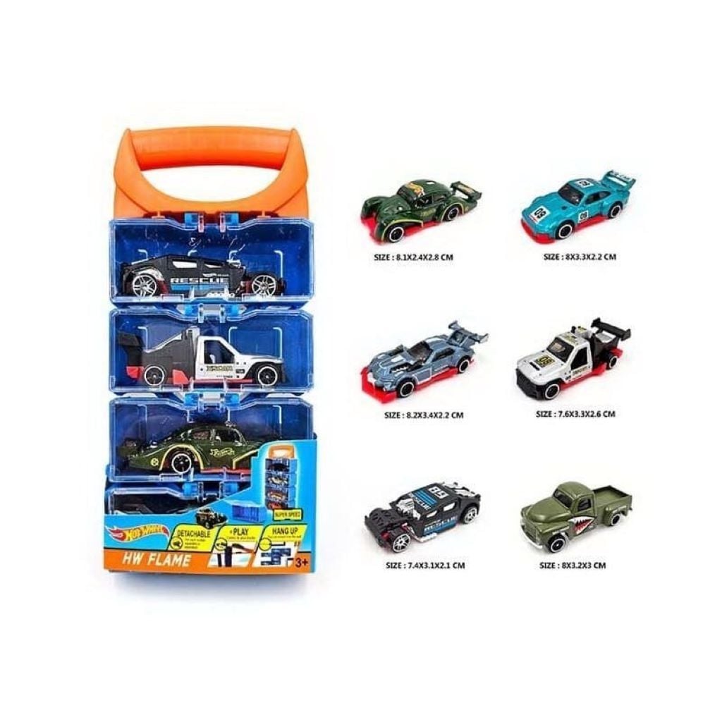 Машинка набір типу Hot Wheel металопластик 4шт у пластиковому боксі HC8600-2 Китай