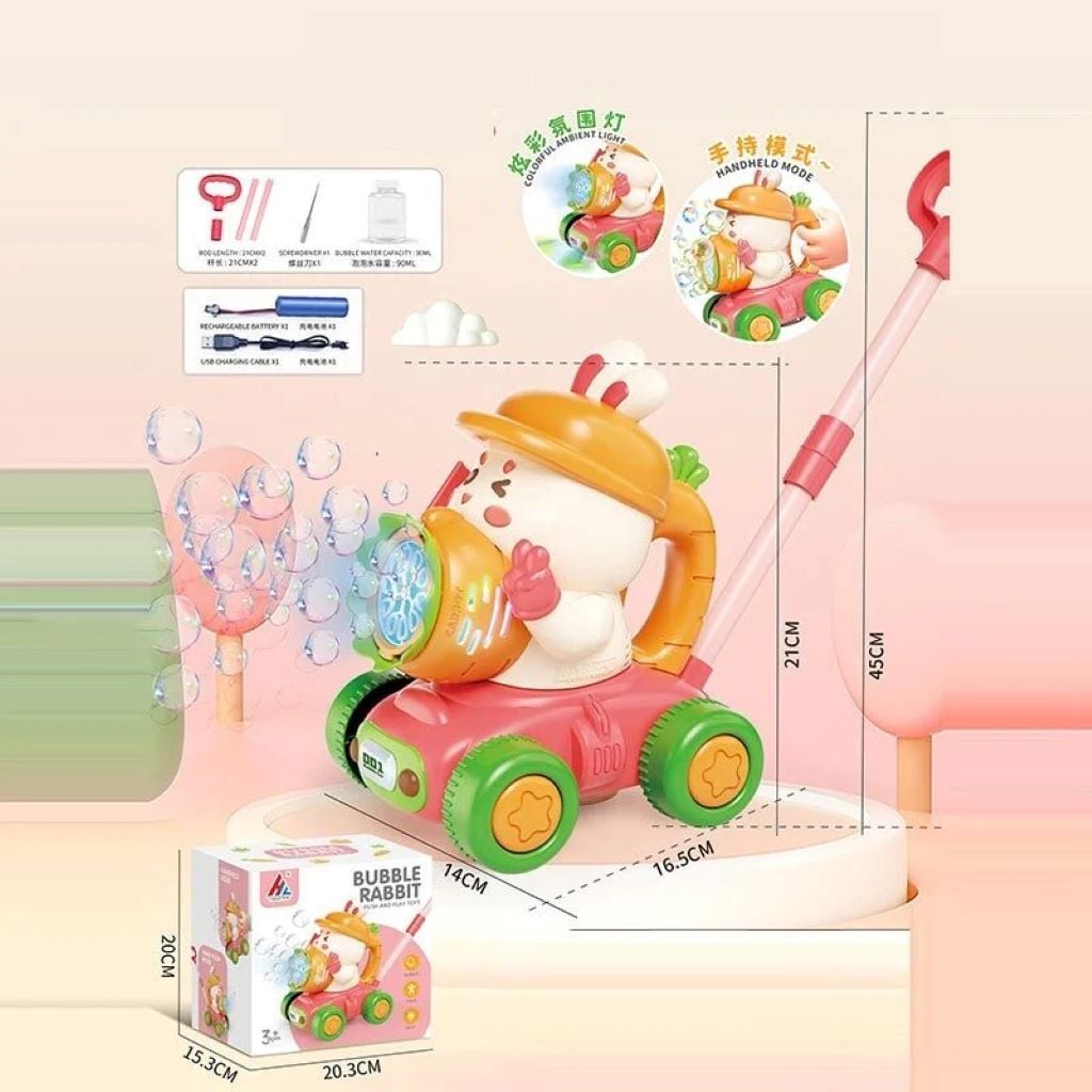 Каталка з мильними бульбашками на акум у коробці 8532 Hua Kai Toys