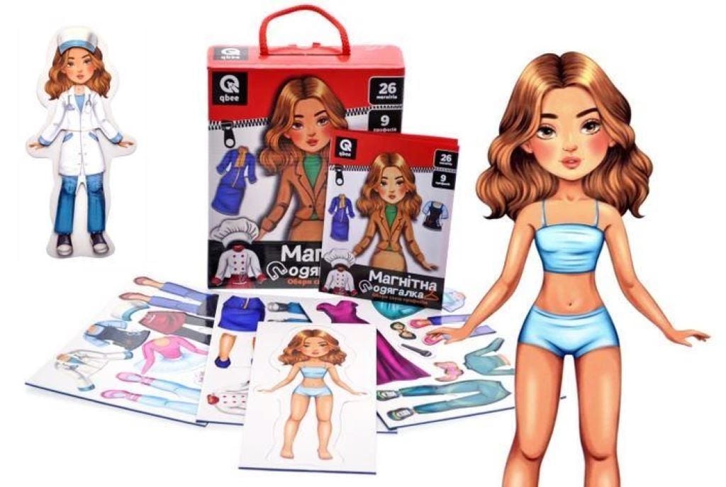 Гра магнітна Одягалка Обери свою професію 26магнітів 9 професій в коробці 22*18*5см QB600-005 Україна