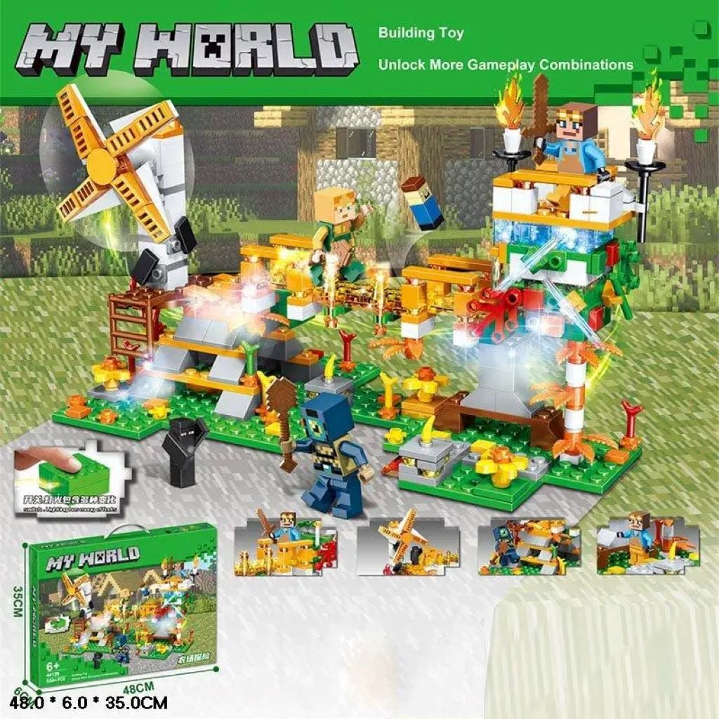 Конструктор типу лего 559дет My world  в коробці 48*35*6см 44120 Китай