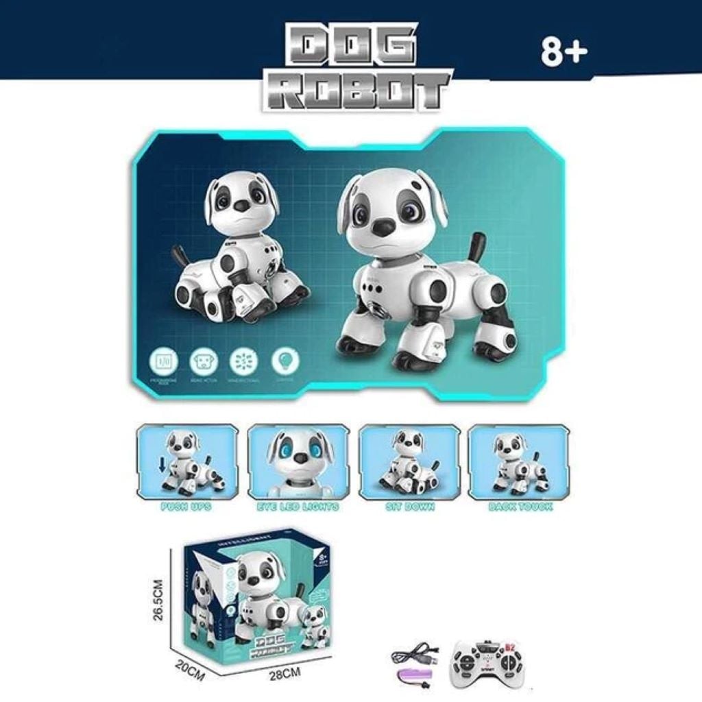 Песик Робот на р/к акум 3,7V пульт виконує команди у коробці 28*26*17см 688A-10 Китай