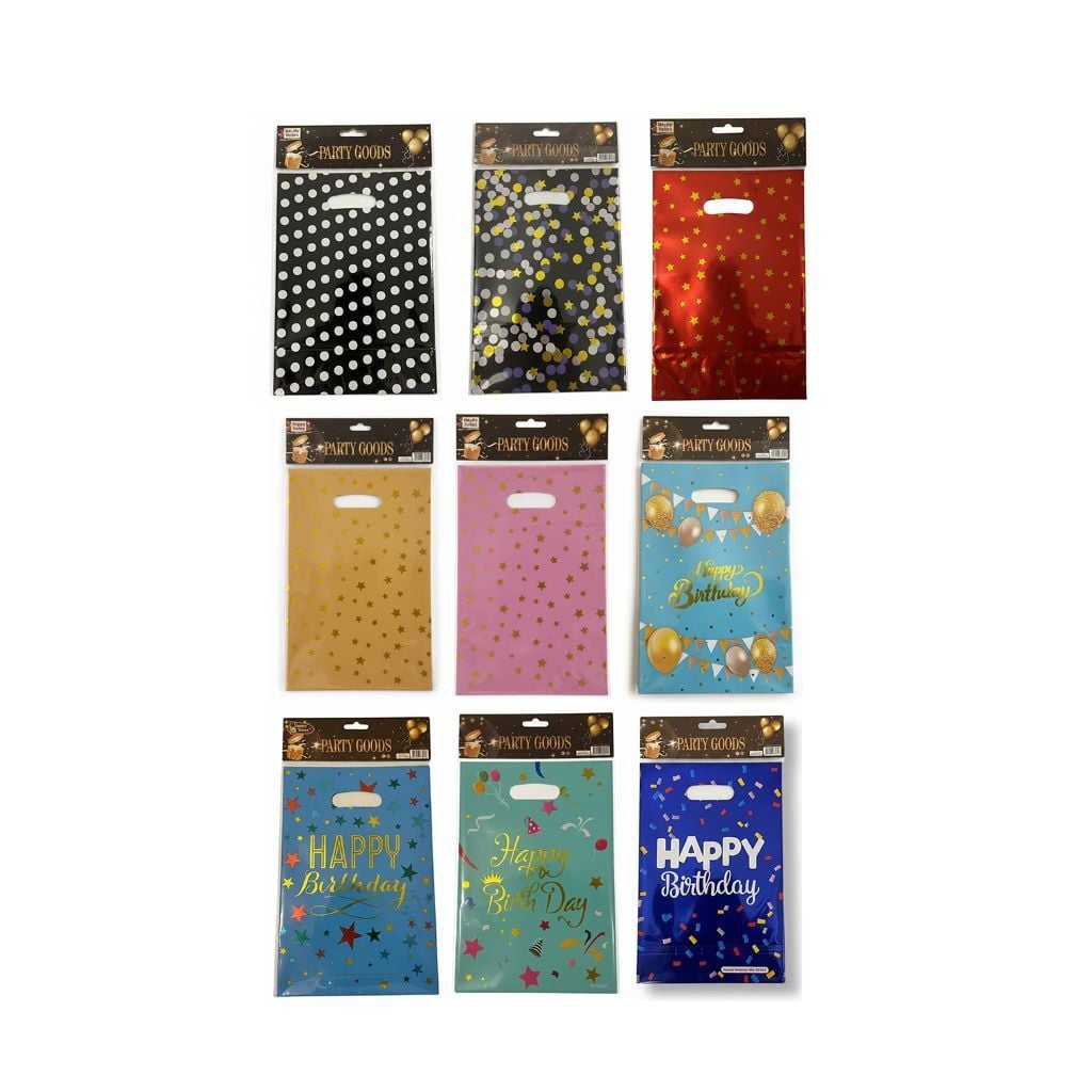 Пакет подарунковий 24*16 см Зірковий мікс фольга 3-132 Китай
