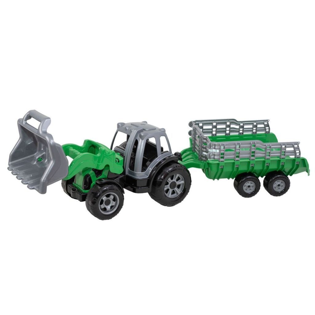 Трактор навантажувач "МAX" з причіпом у сітці 40104 Тігрес