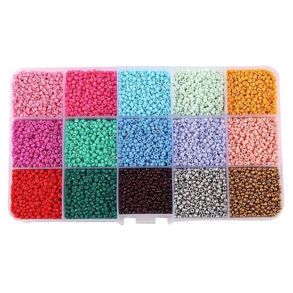 Бісер набір для творчості пластик ліска  в органайзері 1198-76 Китай