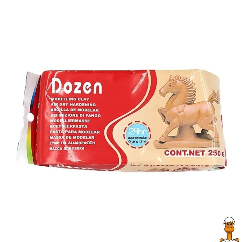 Маса для ліплення Dozen 250г коричнева самозастигаюча в упаковці DSCN0665 Josefotten
