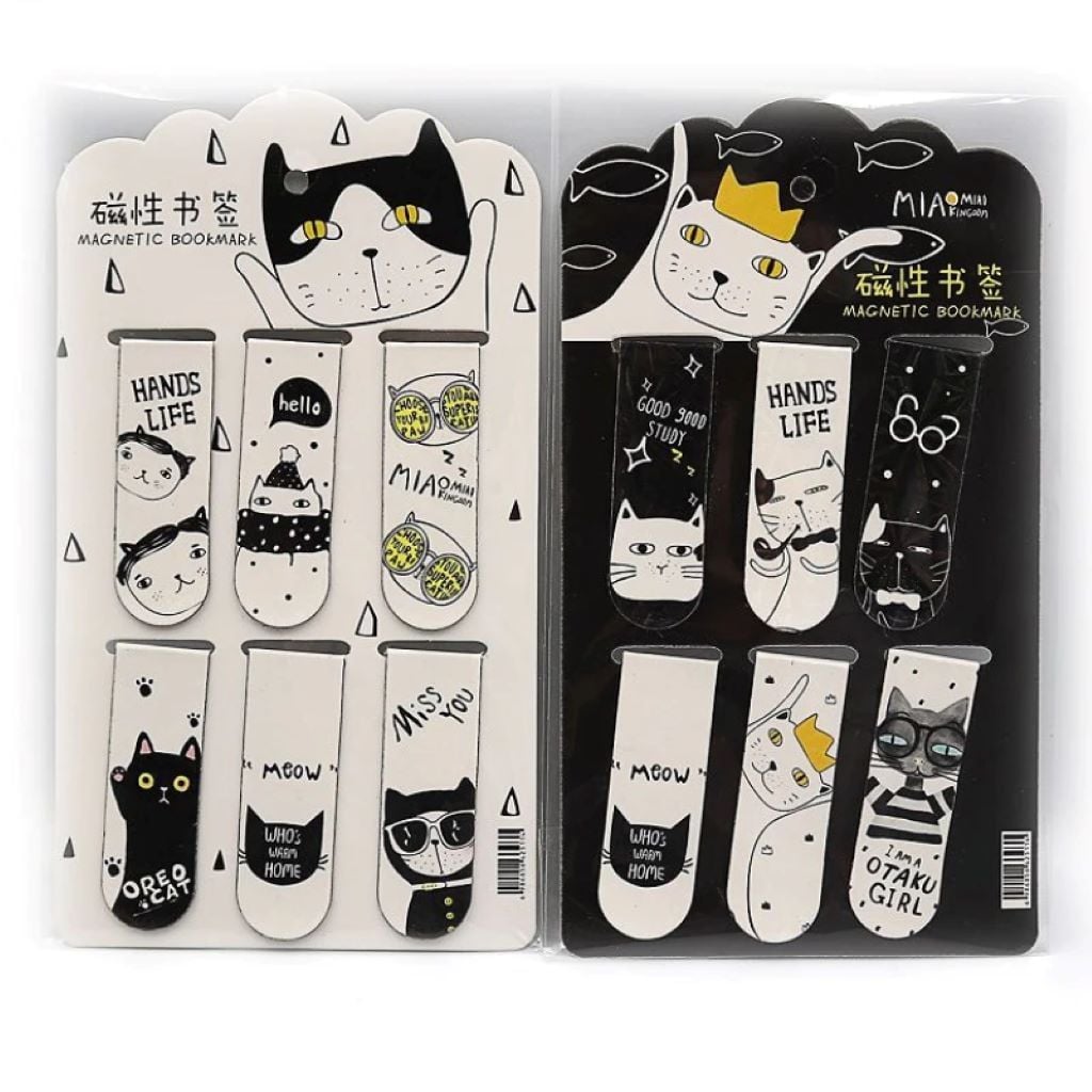 Закладка магнітна Cats 6шт на планшеті мікс видів 2271-1 Китай