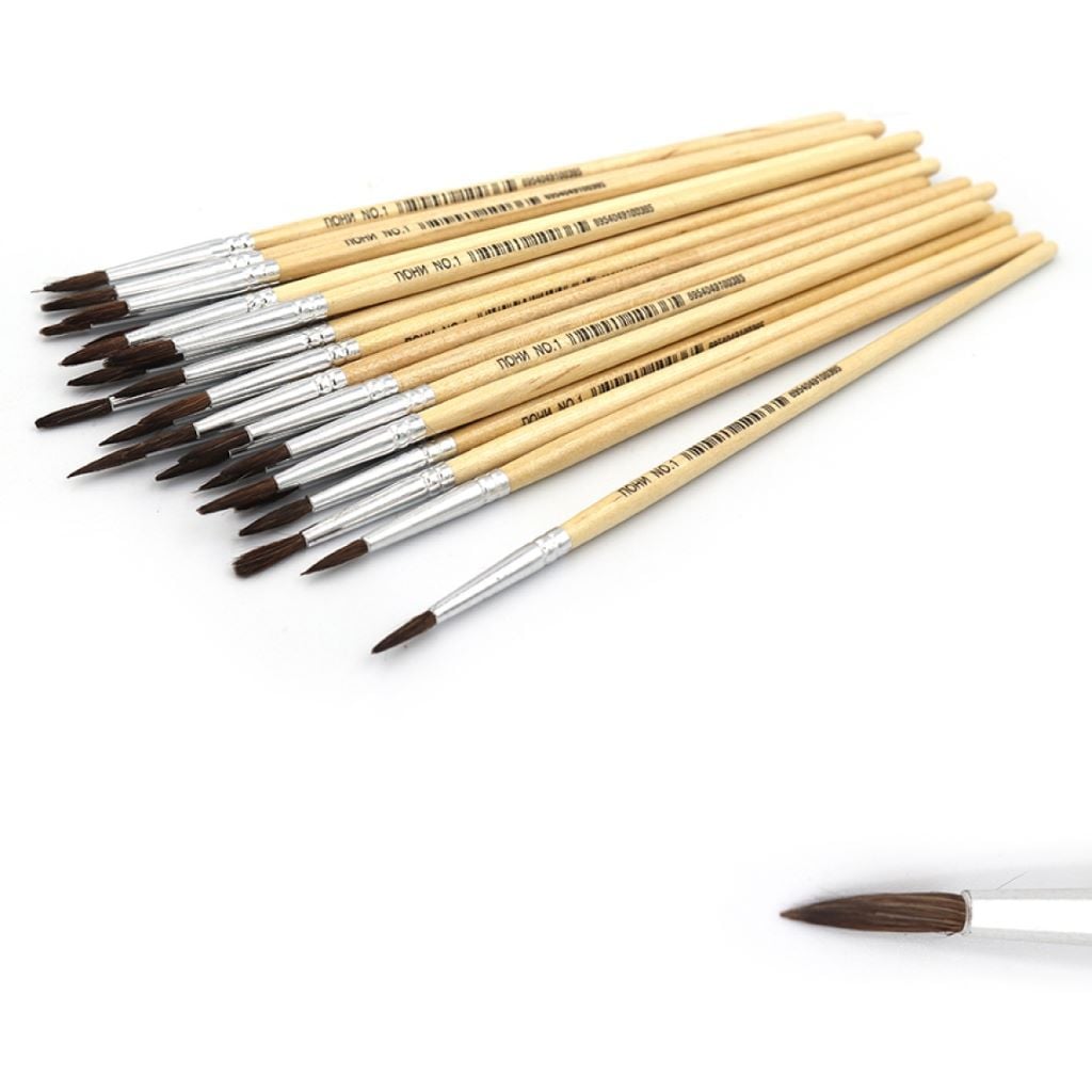 Пензлик поні №1 дерево круглий P-1C Royal-Art