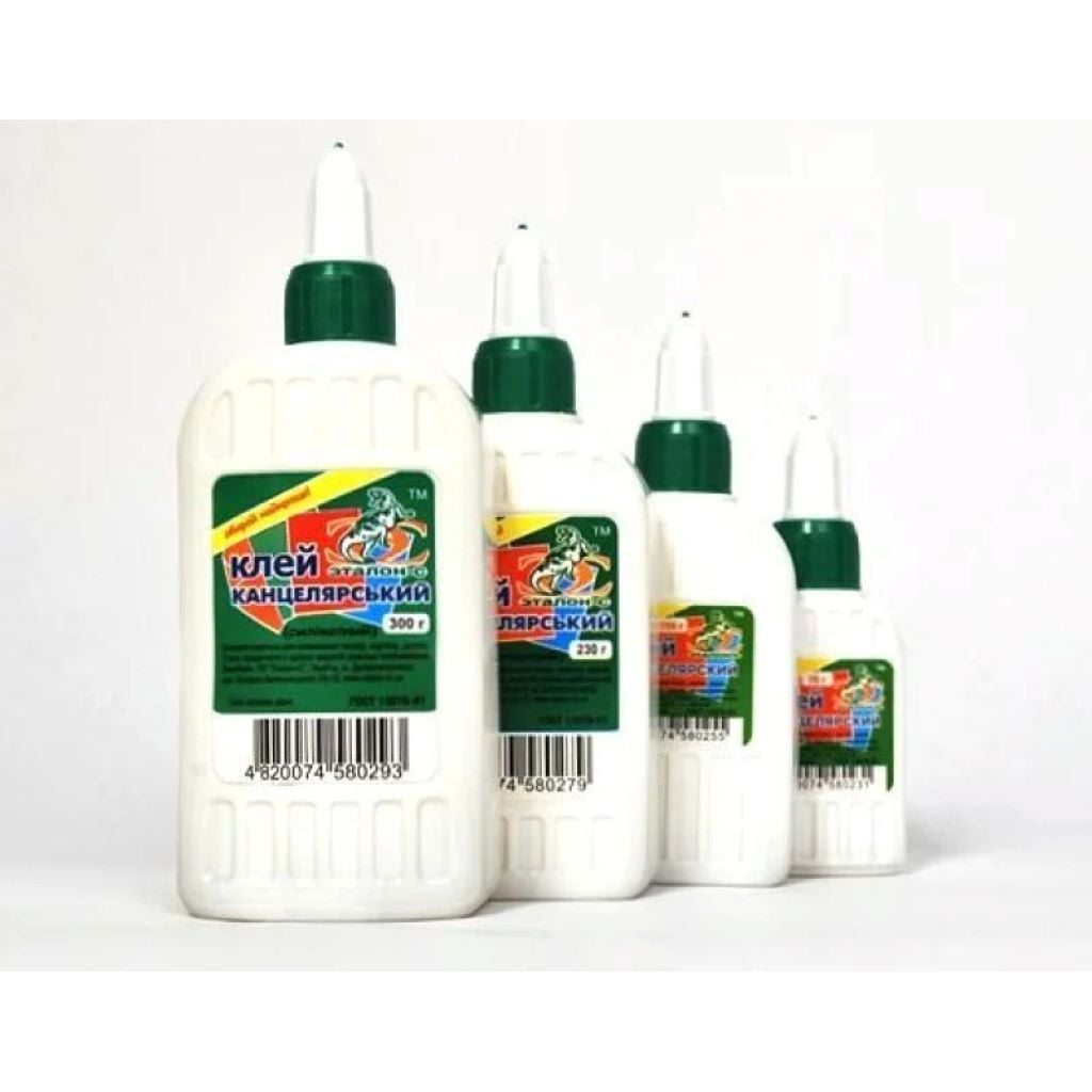 Клей канцелярський 300мл  супер колпачок 580293 Еталон